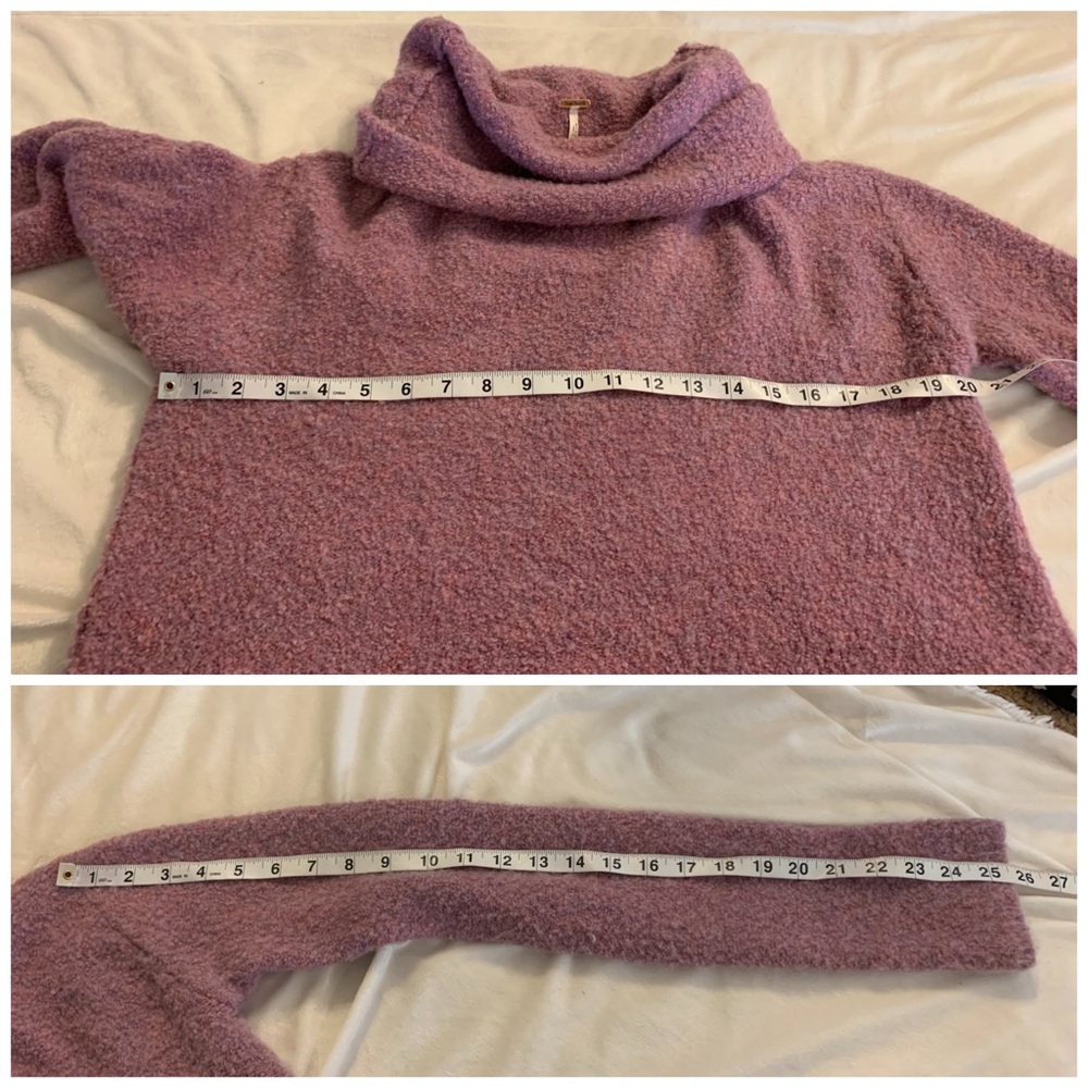 Free People Stormy Pullover Sweater in Lavender L - Picture 5 of 7
